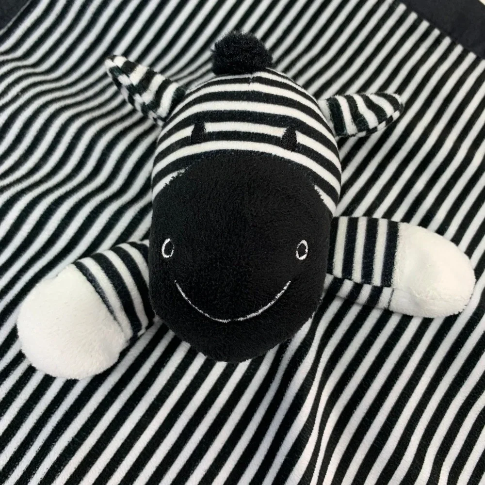 Circo Zebra Lovey Black White Striped Satin Plush Security Blanket Target 2016